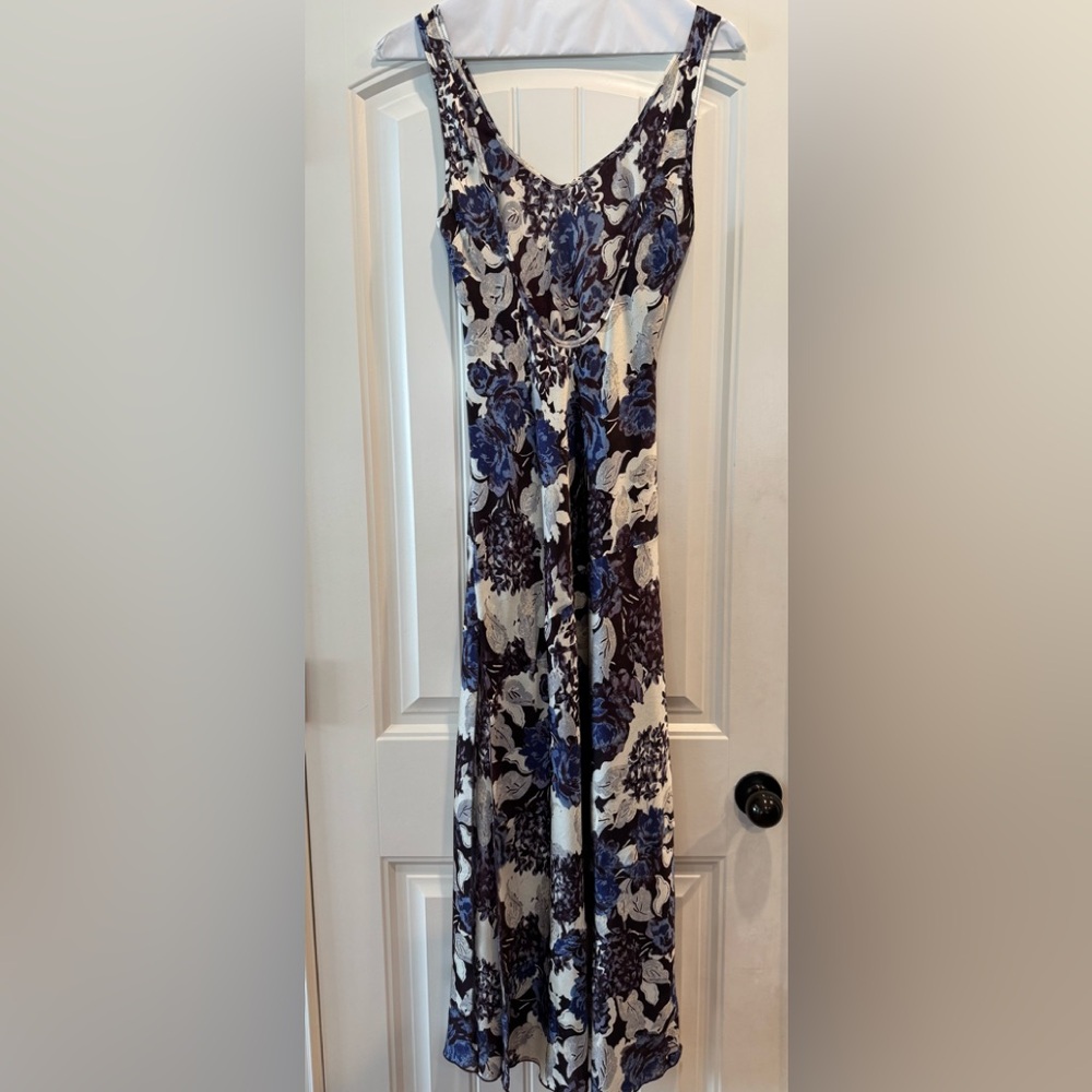 Free People Worth the Wait Floral Maxi Dress in Dark Night Combo $108 Retail NWT - Picture 5 of 10